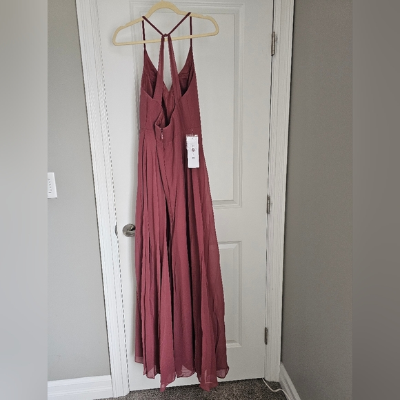 Azazie Desert Rose Davis Dress Bridesmaid Prom Graduation Dress - Picture 3 of 5